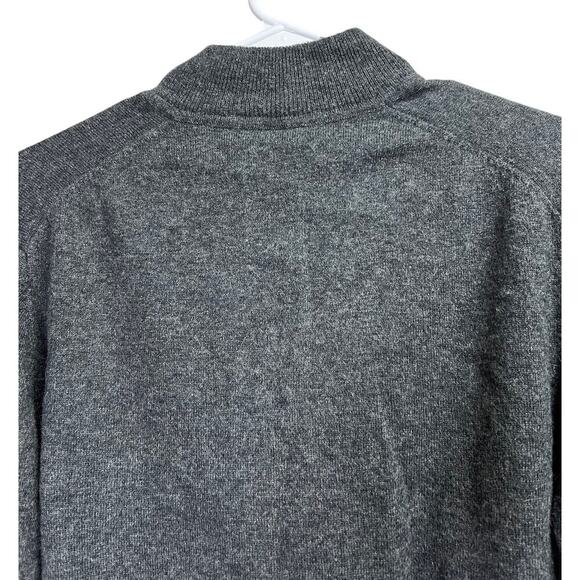 Boden Women's Pullover Quarter Zip Wool Blend Gray Sweater Medium - Picture 9 of 11